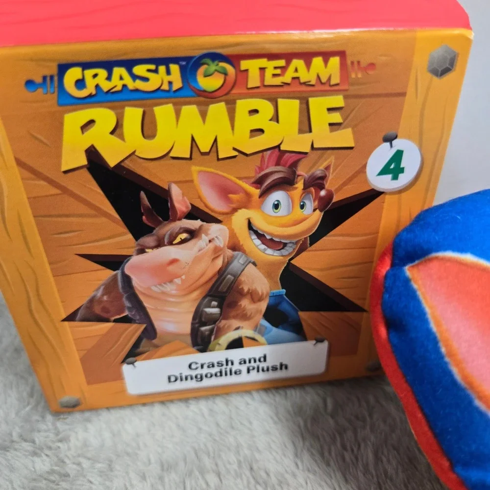 McDonalds 2023 Crash Team Rumble Crash and Dingodile Plush Toy #4 Activision